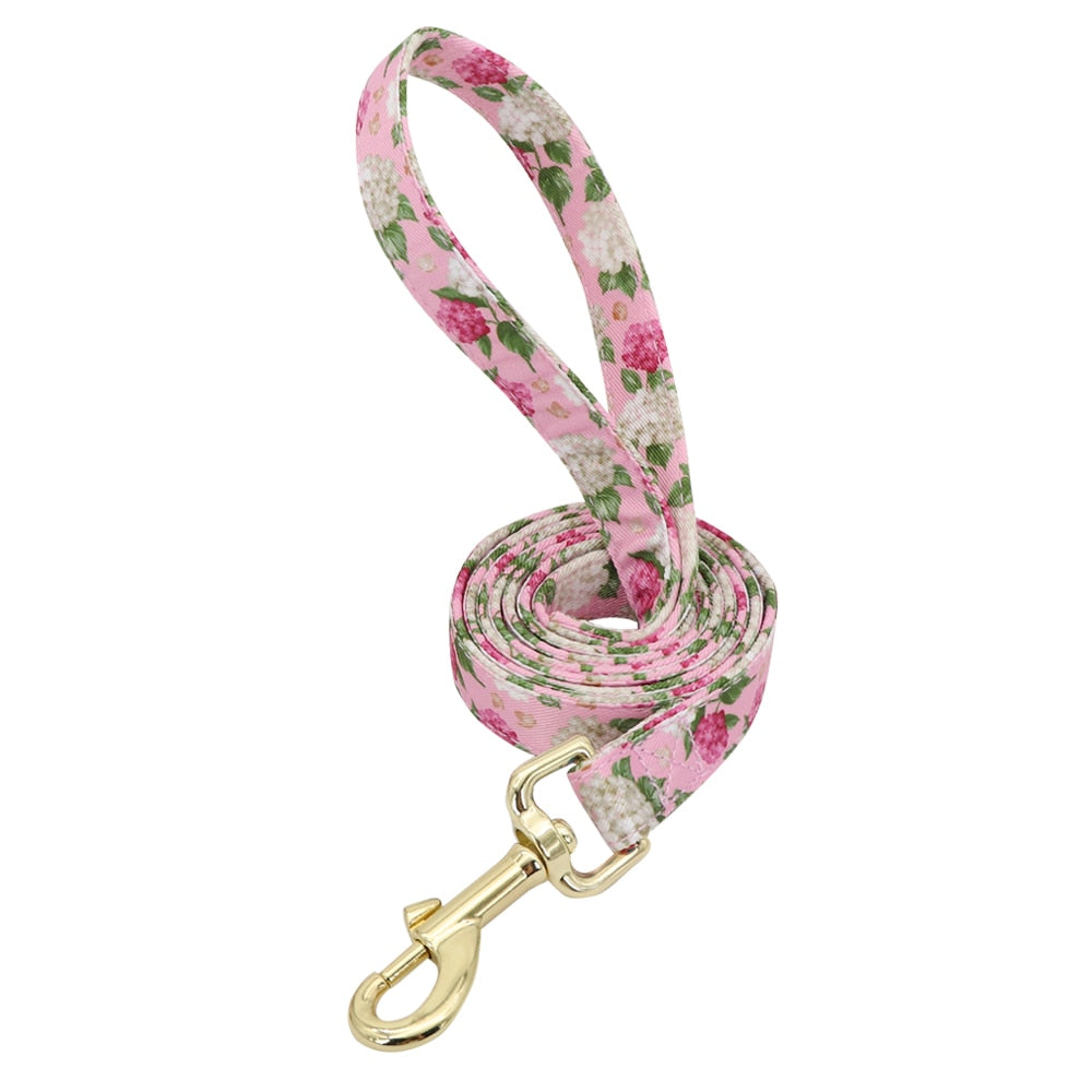 Floral Custom Collar and Leash