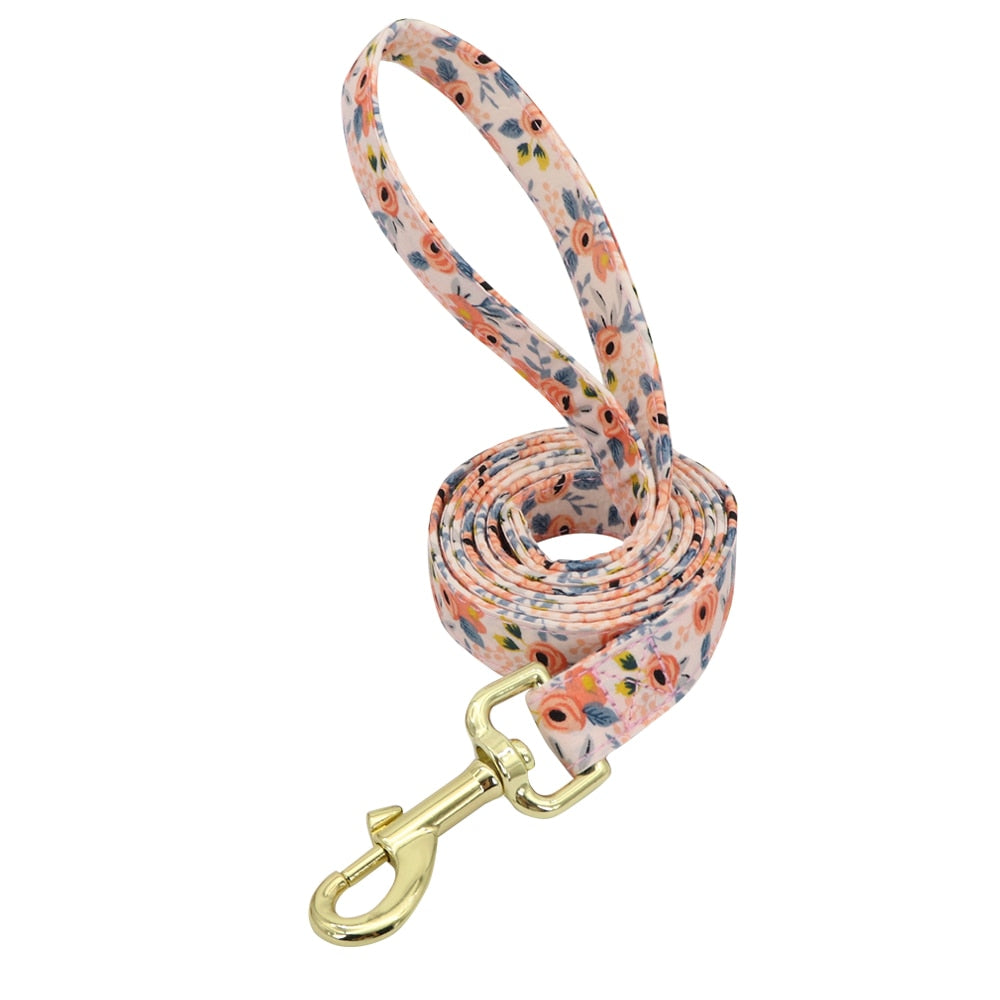 Floral Custom Collar and Leash