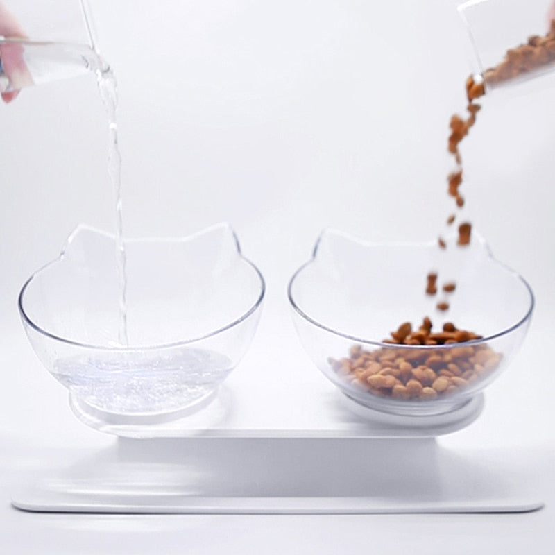 Meow Bowls With Raised Stand