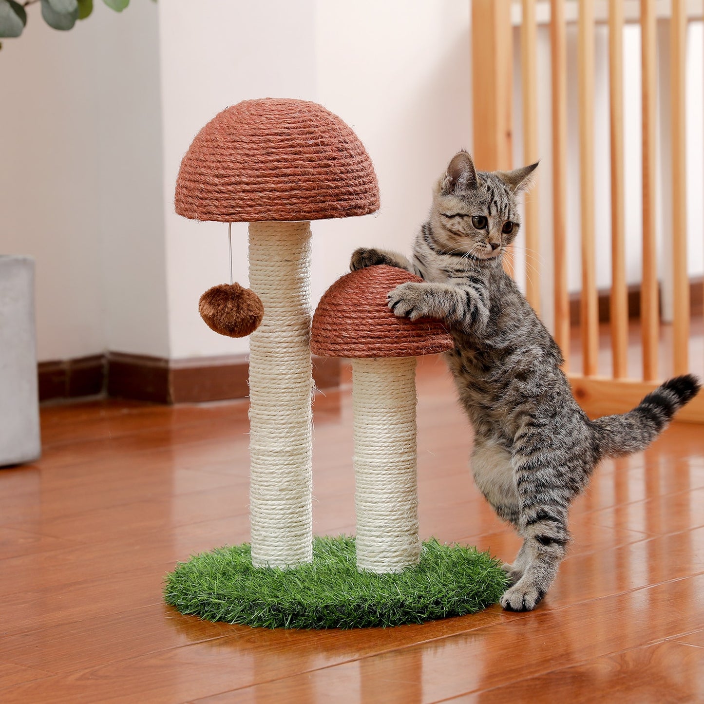 Double Mushroom Scratching Post