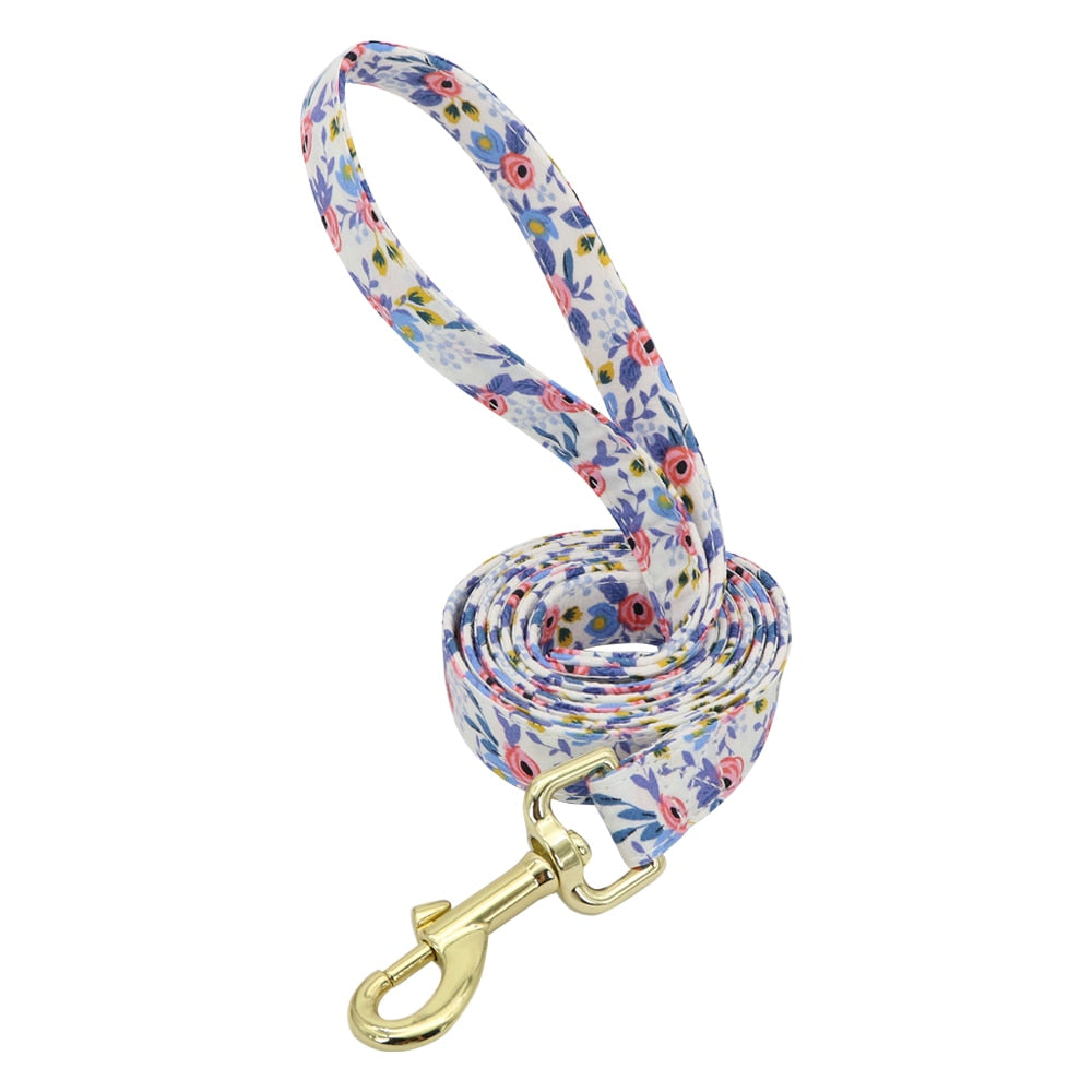 Floral Custom Collar and Leash