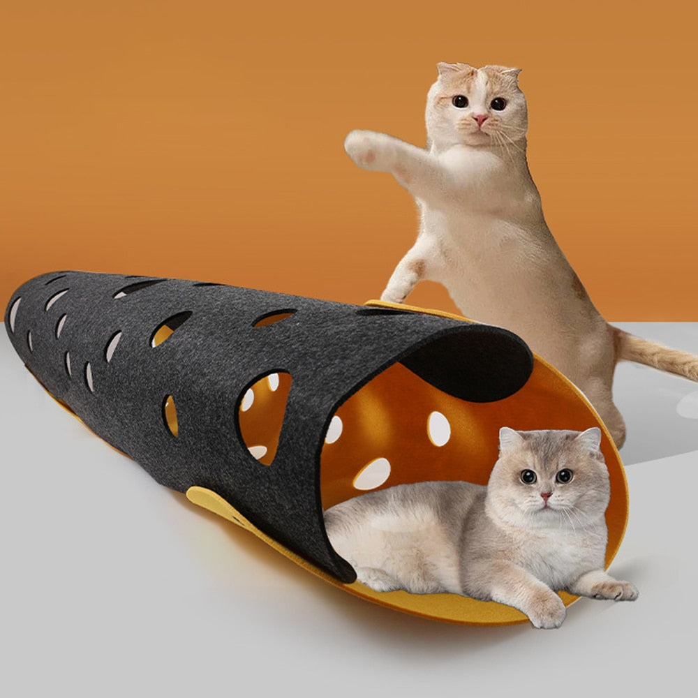 Felt Splicing Cat House & Tunnel
