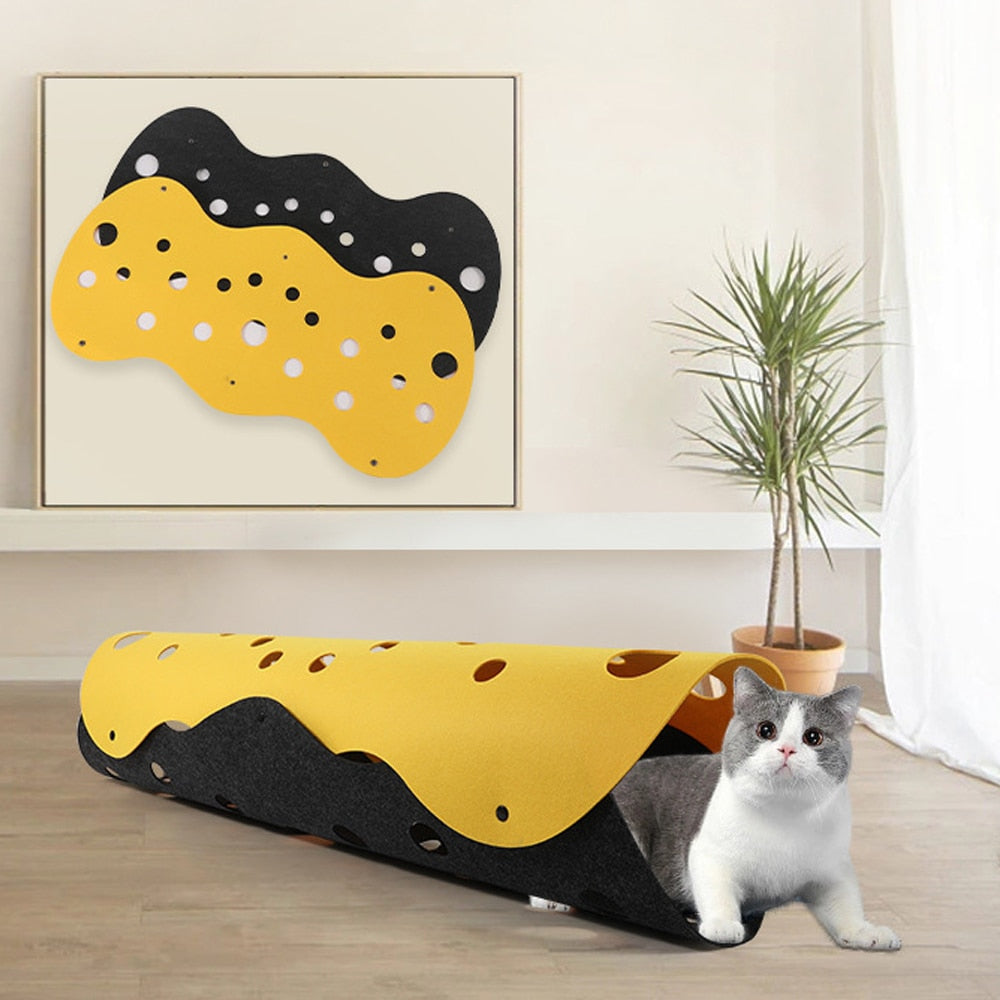 Felt Splicing Cat House & Tunnel