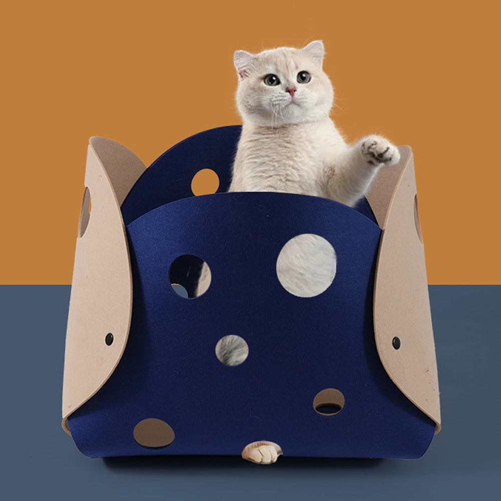 Felt Splicing Cat House & Tunnel