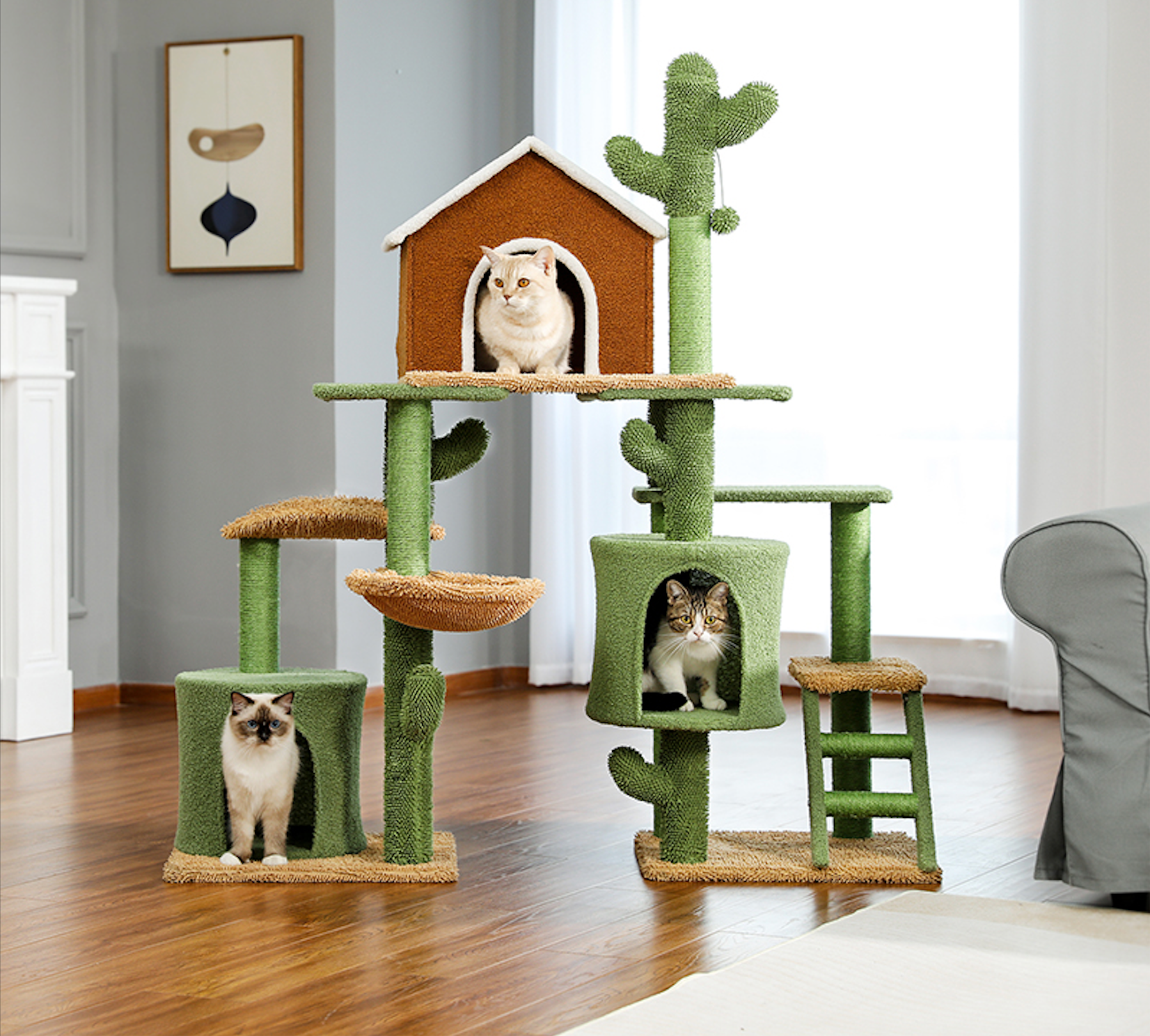 Colección de Muebles de Gato Cactus – Tails Whiskers