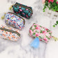 Conjunto Floral de Collar Personalizado, Correa y Bolsa 