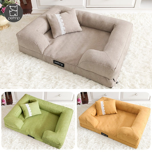 Sofá Cama Elegante Con Almohada