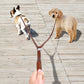 Leather No Tangle Double Dog Leash Coupler & Lead