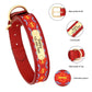  Collar De Cuero Personalizado Bordado