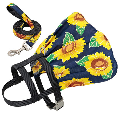 Floral Summer Dress Harness and Leash Set