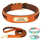 Cross Laced Custom Leather Collar and Leash